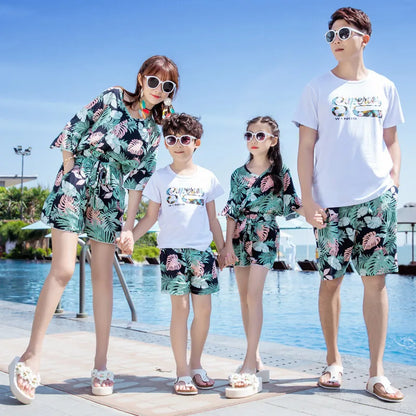Matching Beach Holiday Family Set Mother Daughter Dress