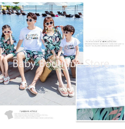 Matching Beach Holiday Family Set Mother Daughter Dress