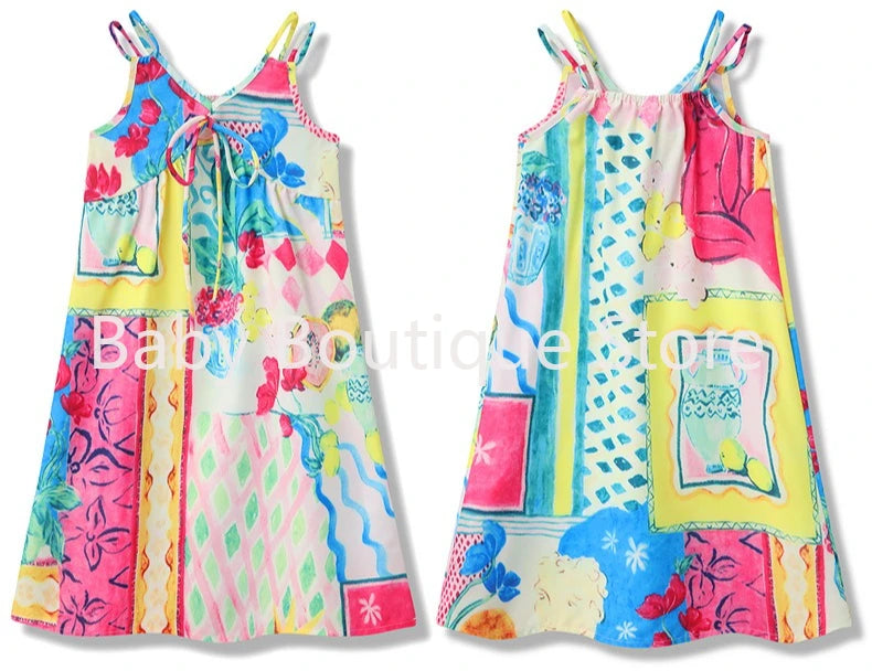 Mom Dad Daughter Son Family Matching Gentle Beach Sleeveless Dresses