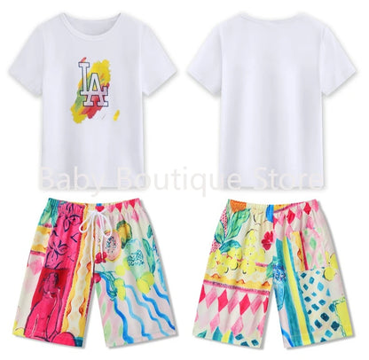 Mom Dad Daughter Son Family Matching Gentle Beach Sleeveless Dresses